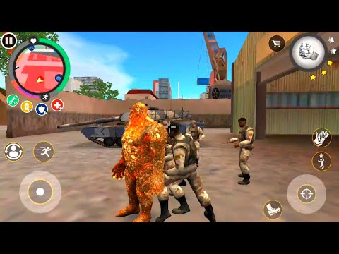 Rope hero vice town game | Update place army camp fight on mutant | Gaming section ios new gameplay