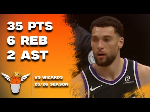 Zach LaVine 35 Points vs Wizards Full Highlights! (2/1/2026)