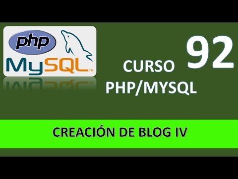 Curso PHP MySQL Presentación Vídeo 1