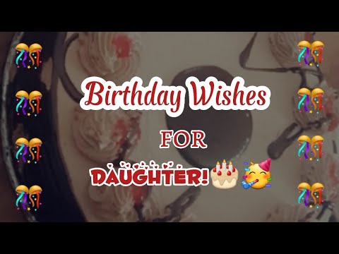 Happy birthday dear Daughter | WhatsApp birthday greetings | Black screen birthday wishes
