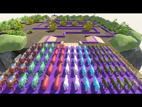 The Fight Humans vs Modern Mammals Championship - Animal Revolt Battle Simulator