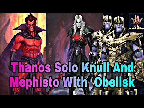 Knull And Mephisto Clear With Thanos | PVP Build With Obelisk Thanos Solo WBL - Marvel Future Fight