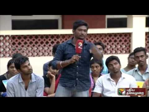What do students want to tell Nam Tamilar Katchi leader Seeman?
