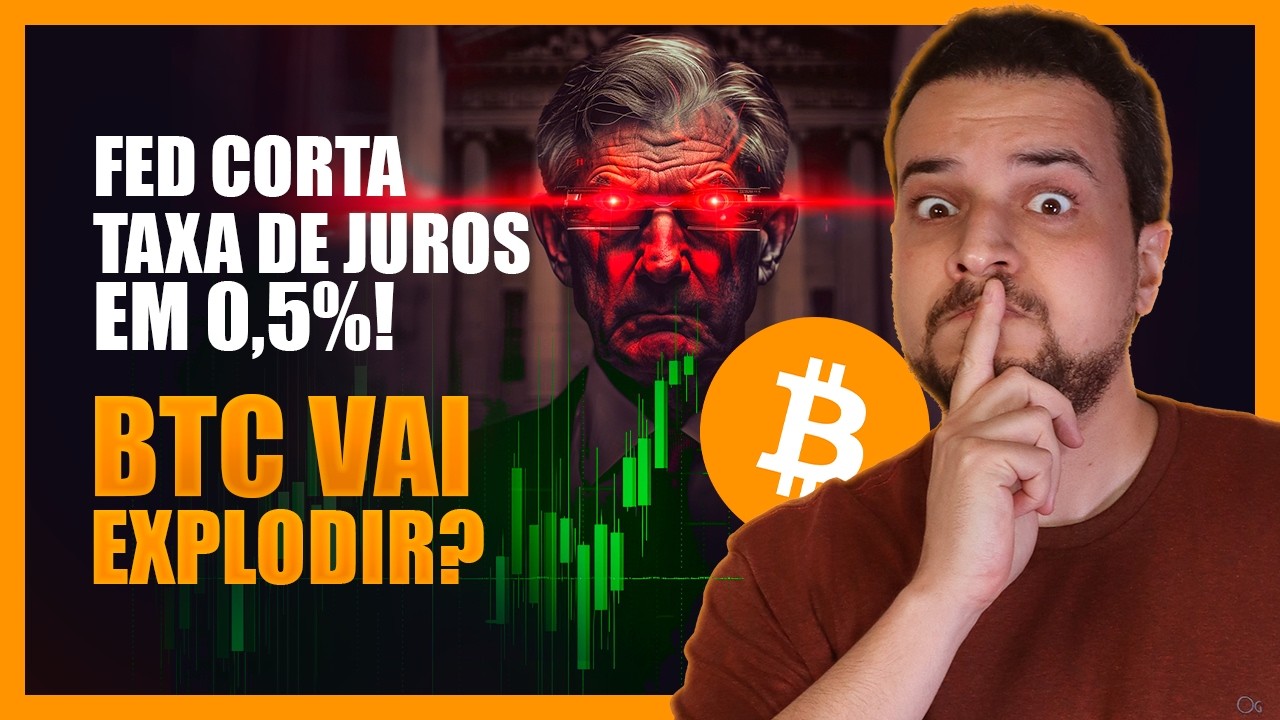 BITCOIN VAI EXPLODIR 🚨 FED CORTA TAXA DE JUROS PELA 1ª VEZ EM 4 ANOS