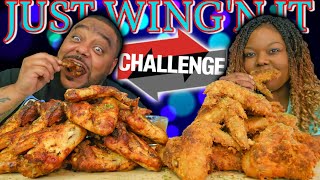 The Ultimate Crispy Fried Chicken Wing Eating Challenge JUST WING'N IT
