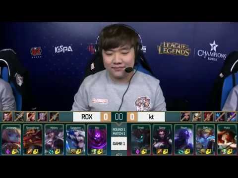ROX vs KT Game 1 Highlights Spring 2017  Rox Tigers vs KT Rolster