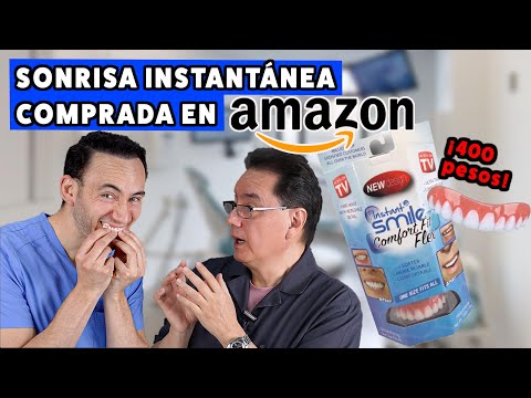 Probando la "Sonrisa Instantánea" comprada en Amazon ¡ Por $400 pesos! | Dentistas Reaccionan