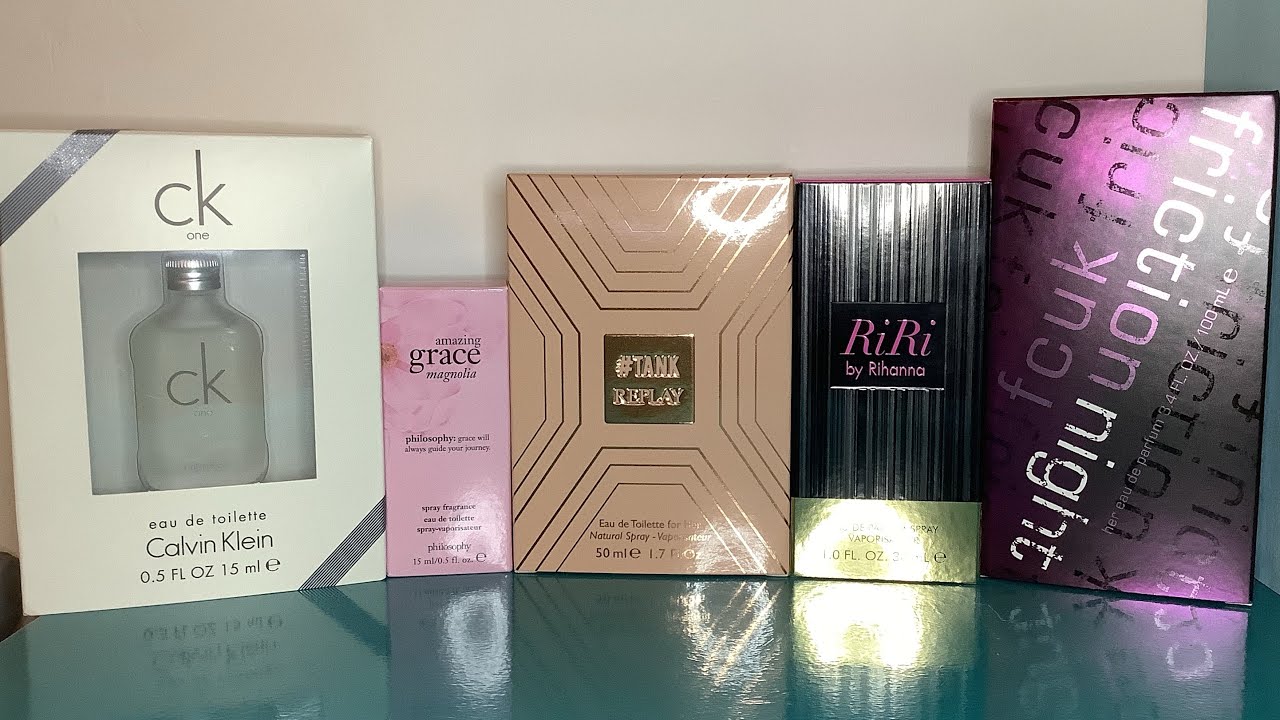 Cheap Haul! FCUK Friction Night Replay Tank Rihanna RiRi Philosophy Amazing Grace Magnolia & CK One