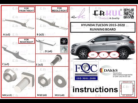 Боковые пороги Allmond Grey (2 шт., алюминий) Video 2