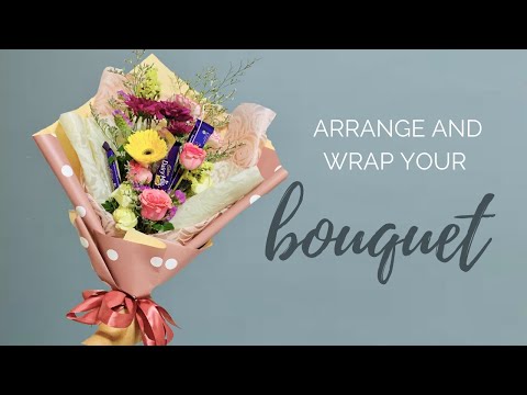 How to make chocolate bouquet Tutorial/ How to make flower and chocolate bouquet #flowerbouquet