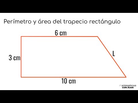 PERÍMETRO Y ÁREA DE UN TRAPECIO RECTÁNGULO