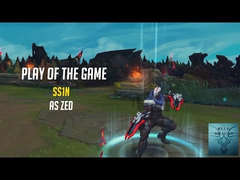 ZED - PLAY OF THE GAME IN LEAGUE OF LEGENDS! - Overwatch style