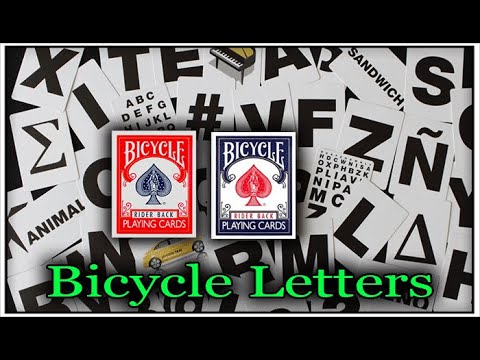 Voir la vidéo Bicycle Special Letters Bleu + 10 Routines