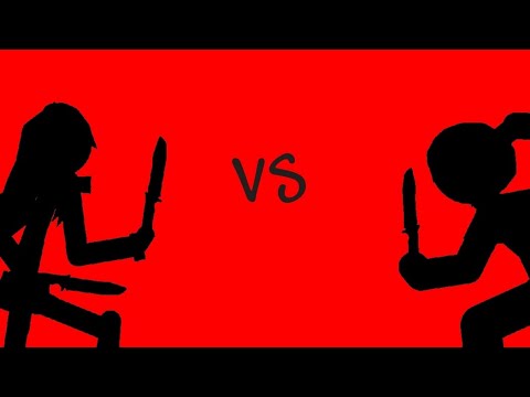 SCP-835-JP VS Yandere (SCP Foundation vs Yandere Simulator) Stick Nodes Animation