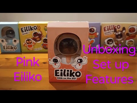 Pink Eiliko unboxing, set up and features. #eiliko #eilik #unboxing #ai #chat #robot 