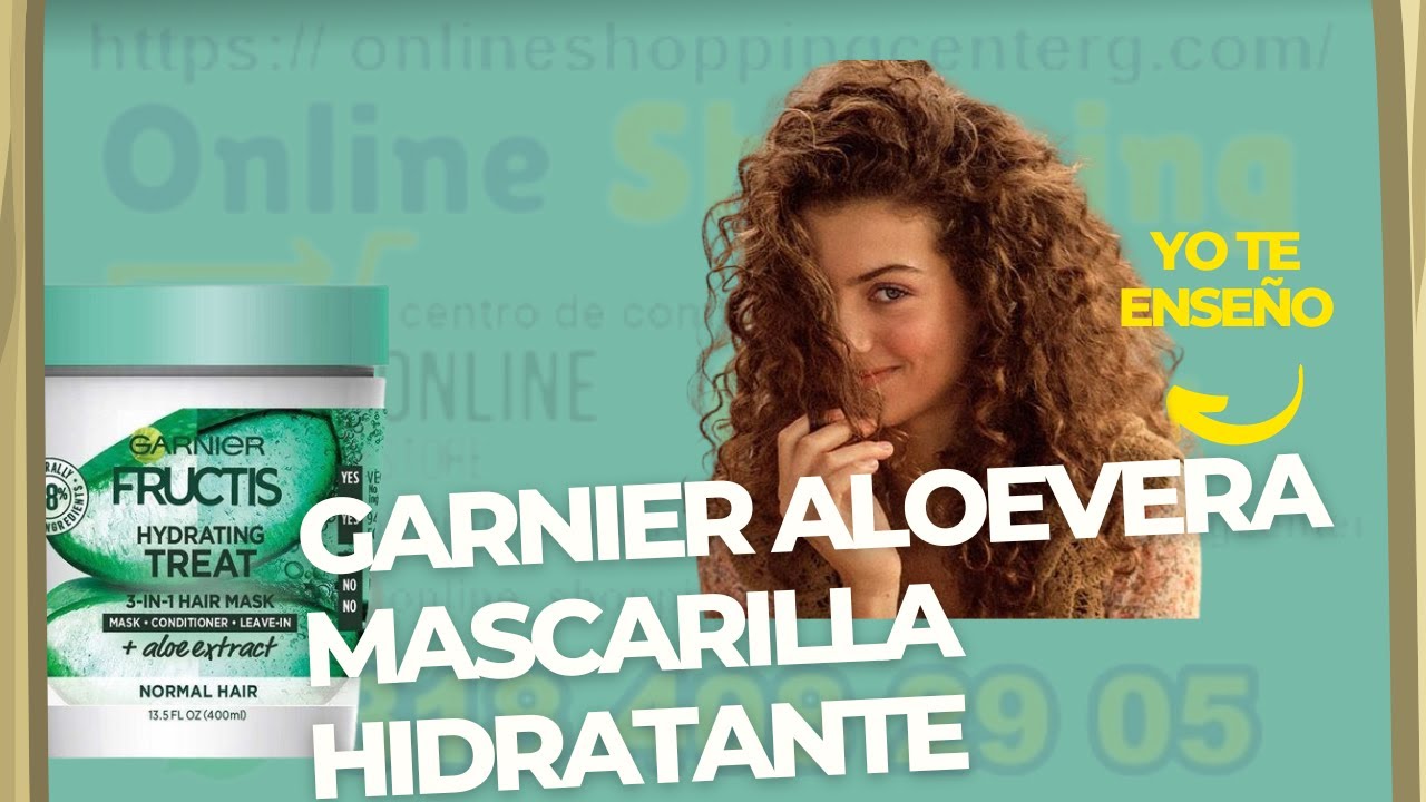 Video of GARNIER FRUCTIS MASCARILLA ALOE VERA 400ML