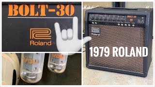 Video thumbnail for 1979 Roland Bolt 30 Guitar TUBE Amp - INSANE Bang for the Buck!!! by Johan Segeborn