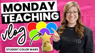 Get Back to Routine Teacher VLOG | Sick Days, Color Wars, & New Goals for 2026