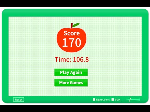 Perfect Clearing The Apple Game (Fruit Box)