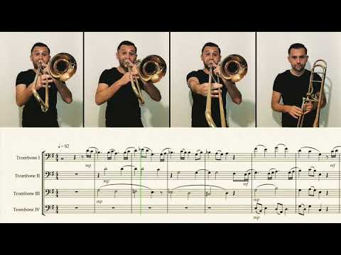 A SONG FOR HEALTH - Steven Verhelst - Trombone Quartet (Sheet Music Included)