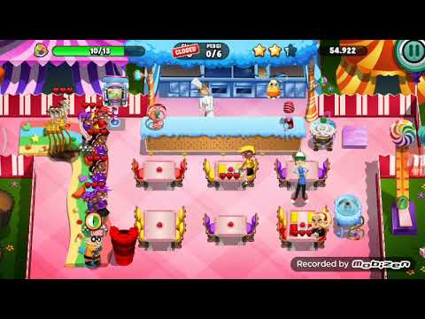 Diner dash level 174 Bintang 3 - Candy Carnival