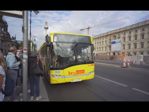 Germany, Berlin, bus 100 ride from Lustgarten to Unter den Linden / Friedrichstraße