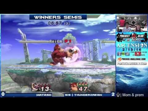 "Ascension 2/13/16" - Matasd (Wario) v. ThundeRzReiGN (DK) - Winners Semis