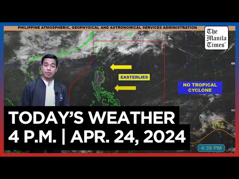Today's Weather, 4 P.M. Apr. 24, 2024