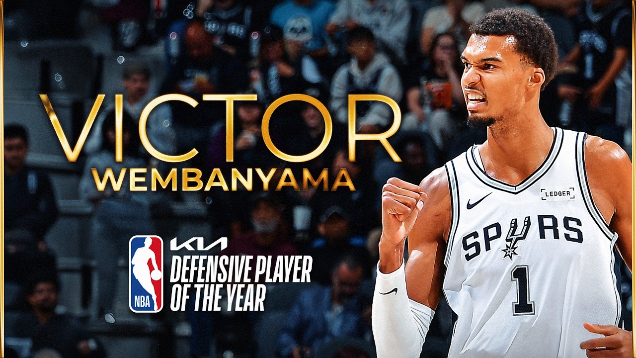 Victor Wembanyama Wins The 2025-26 Kia NBA Defensive Player of the Year Award!