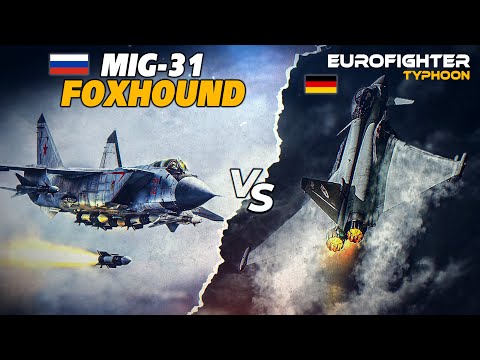 Eurofighter Typhoon EF-2000 Vs Mig-31 Foxhound | R-37M Hypersonic Vs Meteor | DCS |