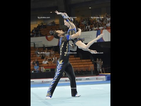 Acro World Games 2017, Polska, Wroclaw - Belarus - Beliakov Artur & Melnik Volha