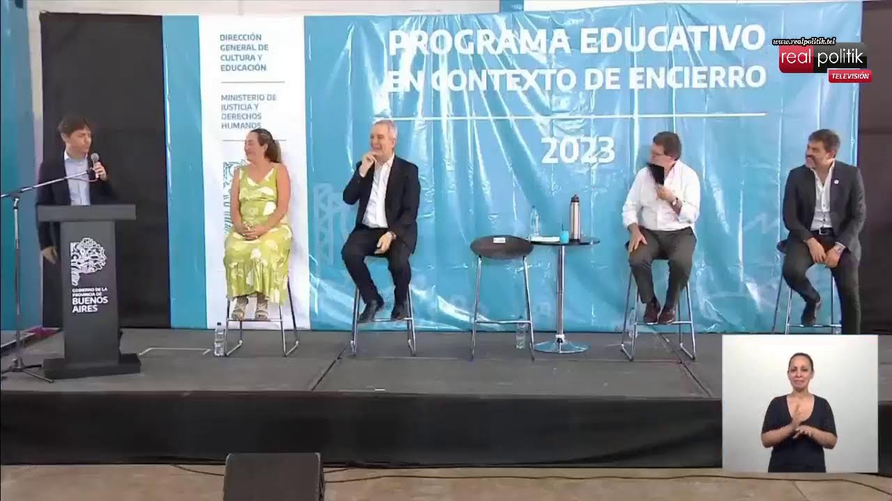 Kicillof encabezó la presentación del Programa Educativo en Contexto de Encierro