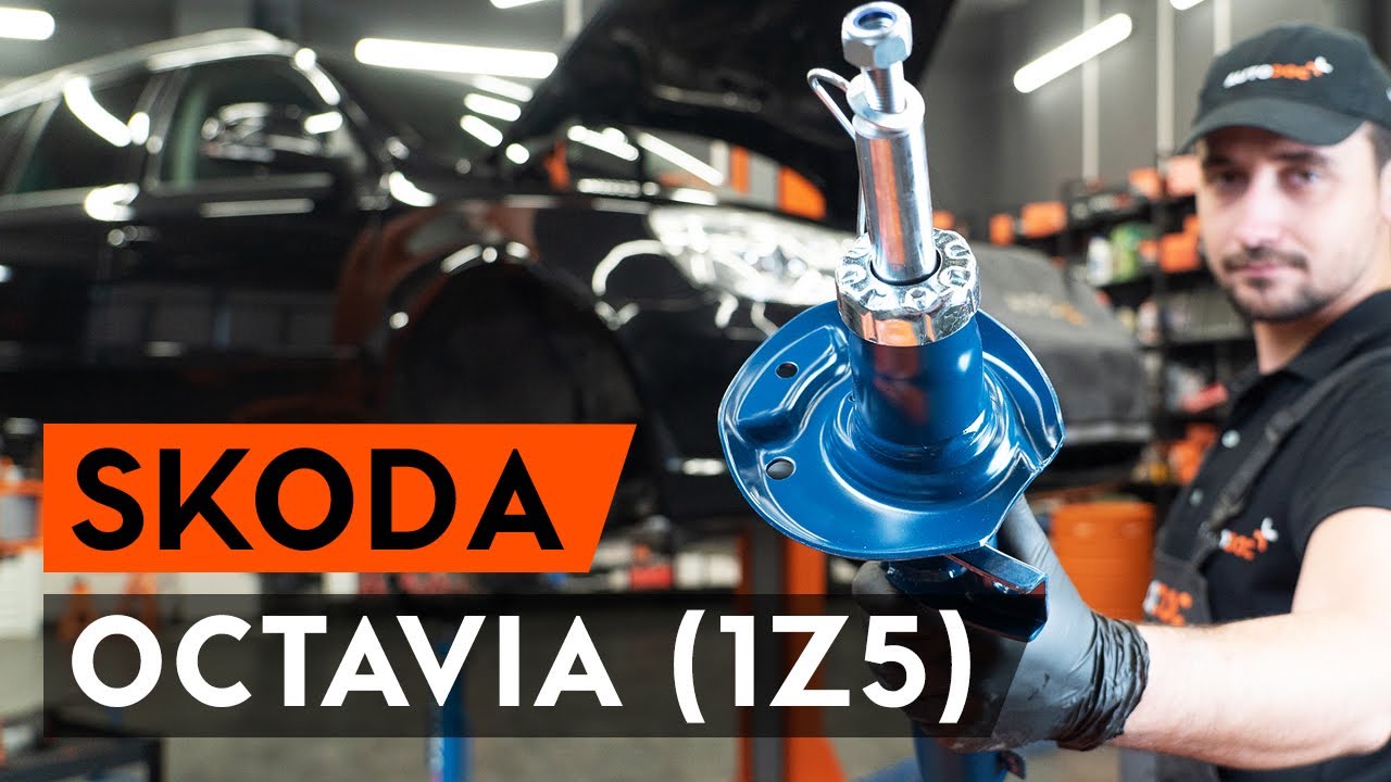 Kako zamenjati avtodel vzmetna noga (blazilnik) spredaj na avtu Skoda Octavia 1Z5 – vodnik menjave