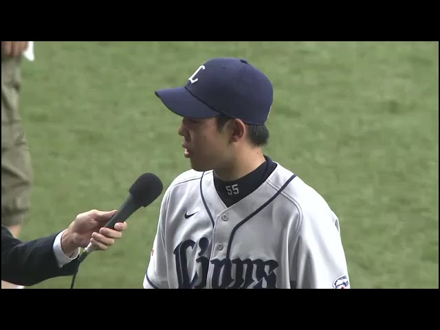 ライオンズ・秋山翔吾選手ヒーローインタビュー 8月25日 オリックス・バファローズ 対 埼玉西武ライオンズ