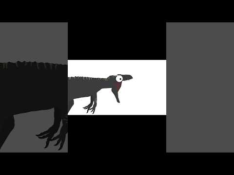 The sound that allosaurus could've made..💀(stick nodes animation)#jurassicworld #dinosaur