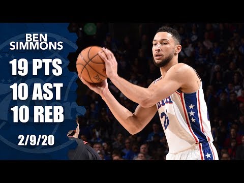 Ben Simmons puts up a triple-double vs. Bulls | 2019-2020 NBA Highlights