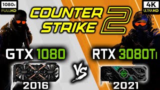 GTX 1080 vs RTX 3080 Ti in Counter-Strike 2 - 1080p and 4K Benchmark
