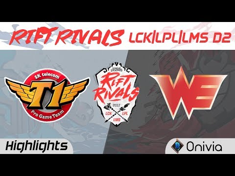 SKT vs WE Highlights Rift Rivals LCK LPL LMS 2017 SK Telecom vs Team WE Up by Onivia