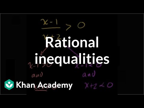 Rational Inequalities Part 1