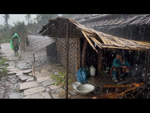 rainy day village rainy session rainy village heavy raining long video rains days rain video nepal