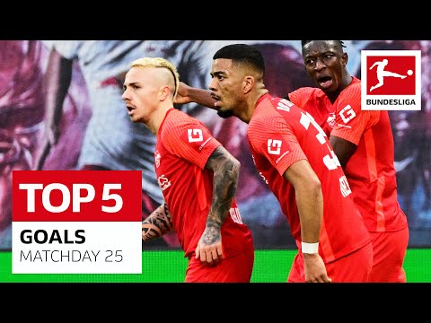 Top 5 Goals • Angelino, Pléa & More | Matchday 25 - 2021/22
