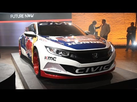 2016 Honda Civic Red Bull Global Rallycross Race Car First Look - New York Auto Show 2016
