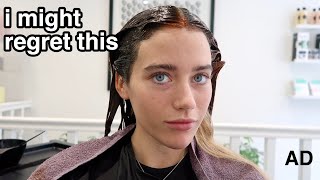 blonde to brown hair *extreme transformation* ad