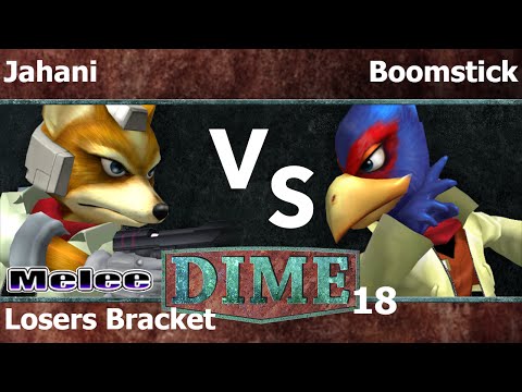 DIME 18 Melee - Jahani (Fox) vs Boomstick (Falco) - Losers Bracket