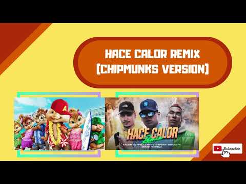 Hace Calor Remix | Chipmunks Version | Kaleb Di Masi, Sfera Ebbasta, RVFV, Omar Varela