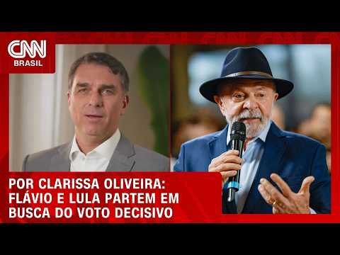 Flávio Bolsonaro e Lula miram eleitorado indeciso na campanha | LIVE CNN