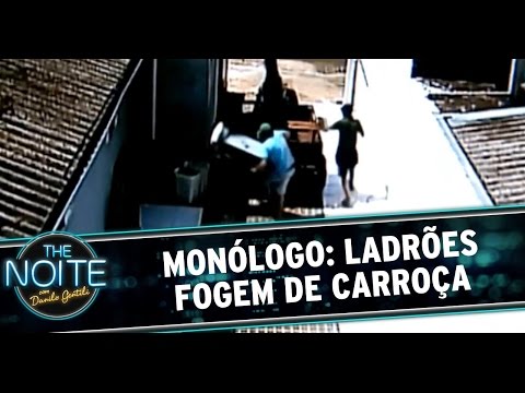 The Noite (21/10/14) - Monólogo: Ladrões fogem de carroça