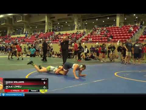 80-87 Lbs Round 3 - Sicilie Lomeli, OK Vs Sasha Williams, OK 8d32