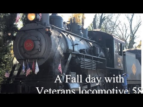 A Fall day with Veterans Locomotive 58 on the W&W!