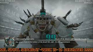 2022 MFL Season Week 15 Diami Krakens @ Snuffalo Thrills
